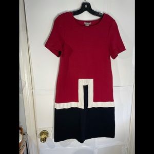 Kenner Colorblock Cotten blend dress.